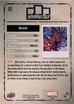 2015 Upper Deck Marvel Dossier #55 Groot Back
