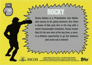 2016 Topps Rocky 40th Anniversary #18 Apollo on the offensive Back