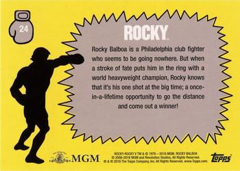 2016 Topps Rocky 40th Anniversary #24 Bundled up Back