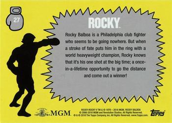 2016 Topps Rocky 40th Anniversary #27 Working the speedbag Back