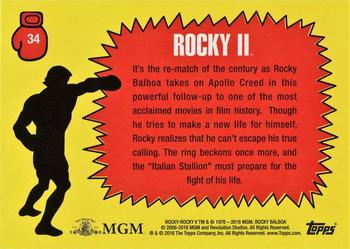 2016 Topps Rocky 40th Anniversary #34 Timing Rocky Back