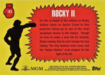 2016 Topps Rocky 40th Anniversary #43 Speed bag Back