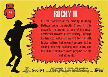 2016 Topps Rocky 40th Anniversary #47 One-arm push-up Back