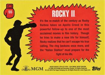 2016 Topps Rocky 40th Anniversary #55 Fist acknowledgment Back