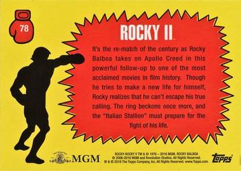 2016 Topps Rocky 40th Anniversary #78 Rocky on the attack Back