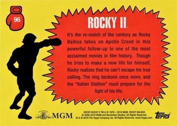 2016 Topps Rocky 40th Anniversary #96 Charging in Back