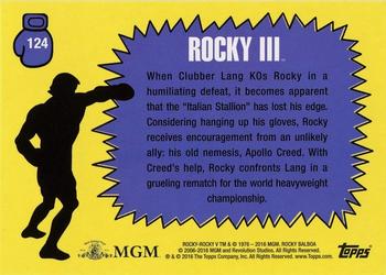 2016 Topps Rocky 40th Anniversary #124 Paulie puzzled Back