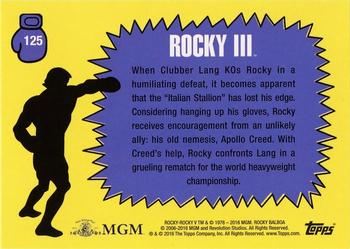 2016 Topps Rocky 40th Anniversary #125 Breaking down the fight Back