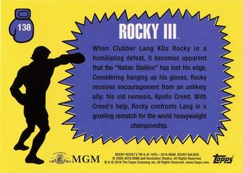 2016 Topps Rocky 40th Anniversary #138 Learning from the master Back