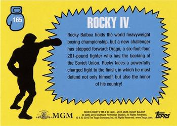 2016 Topps Rocky 40th Anniversary #165 Time to focus Back