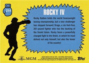 2016 Topps Rocky 40th Anniversary #214 Team Balboa celebrates Back