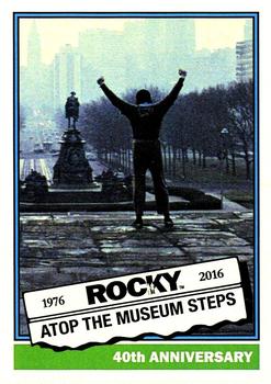 2016 Topps Rocky 40th Anniversary National Promo #1 Atop The Museum Steps Front