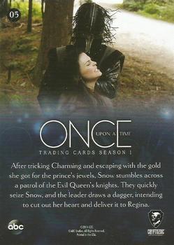 2014 Cryptozoic Once Upon a Time Season 1 #5 Out of the Frying Pan Back
