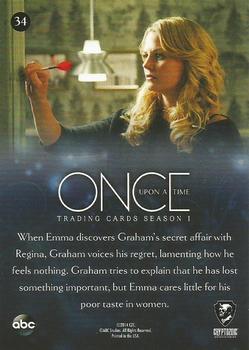 2014 Cryptozoic Once Upon a Time Season 1 #34 Personal Affairs Back