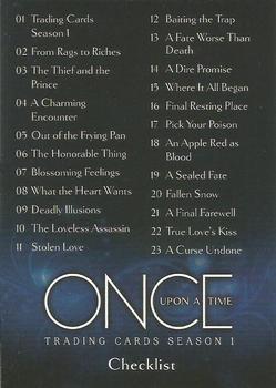 2014 Cryptozoic Once Upon a Time Season 1 #45 Checklist Front