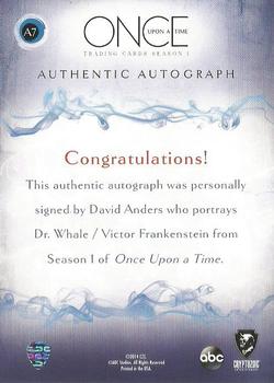 2014 Cryptozoic Once Upon a Time Season 1 - Autograph #A7 David Anders Back