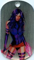 2015 Upper Deck Marvel Dossier - Dog Tags #42 Psylocke Front