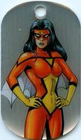 2015 Upper Deck Marvel Dossier - Dog Tags #50 Spider-Woman Front