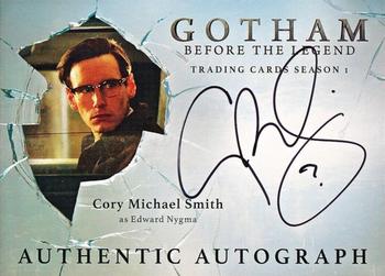2016 Cryptozoic Gotham Season 1 - Autograph #CMS Cory Michael Smith Front