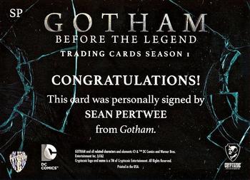 2016 Cryptozoic Gotham Season 1 - Autograph #SP Sean Pertwee Back