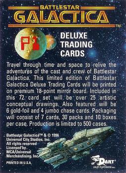1996 Dart Battlestar Galactica - Promo Foil #P1 Ovion Back