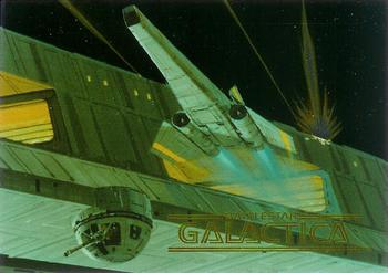 1996 Dart Battlestar Galactica - Promo Foil #P2 Viper Launch Front