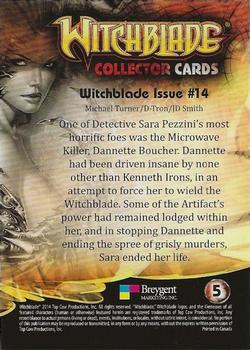 2014 Breygent Witchblade #5 Witchblade Issue #14 Back