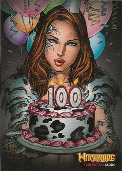 2014 Breygent Witchblade #28 Witchblade Issue #100 Birthday Cake Variant Front