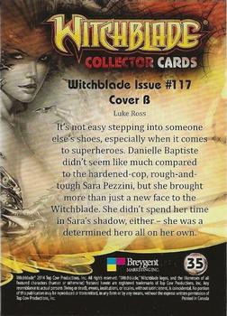 2014 Breygent Witchblade #35 Witchblade Issue #117 Cover B Back