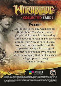 2014 Breygent Witchblade #36 Pezzini Back