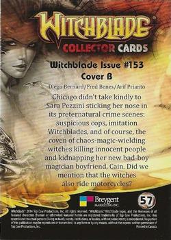 2014 Breygent Witchblade #57 Witchblade Issue #153 Cover B Back
