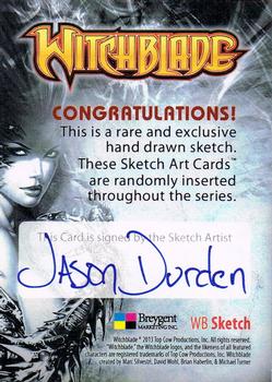 2014 Breygent Witchblade - Sketch #NNO Jason Durden Back