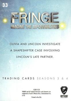 2013 Cryptozoic Fringe Seasons 3 & 4 #33 Shifting Priorities Back