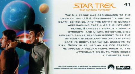 1994 SkyBox Star Trek I The Motion Picture Cinema Collection #41 Independent Initiative Back