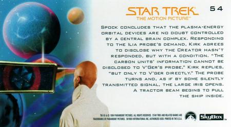 1994 SkyBox Star Trek I The Motion Picture Cinema Collection #54 On Approach Back