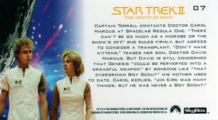 1994 SkyBox Star Trek II The Wrath of Khan Cinema Collection #07 Doctors Marcus Back