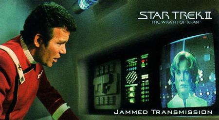 1994 SkyBox Star Trek II The Wrath of Khan Cinema Collection #18 Jammed Transmission Front