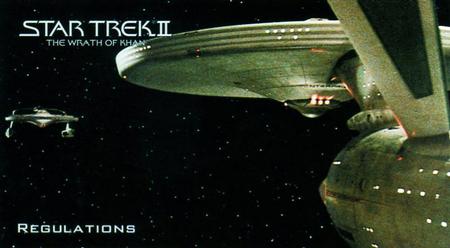 1994 SkyBox Star Trek II The Wrath of Khan Cinema Collection #23 Regulations Front