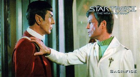 1994 SkyBox Star Trek II The Wrath of Khan Cinema Collection #60 Sacrifice Front