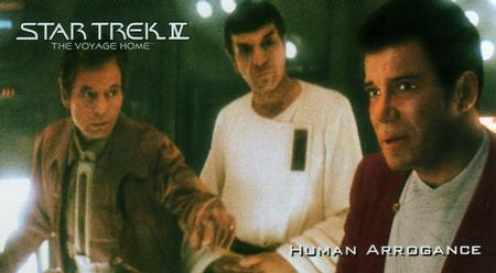 1994 SkyBox Star Trek IV The Voyage Home Cinema Collection #14 Human Arrogance Front