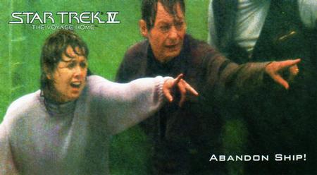 1994 SkyBox Star Trek IV The Voyage Home Cinema Collection #64 Abandon Ship! Front