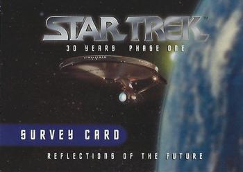 1995 SkyBox 30 Years of Star Trek Phase One #NNO Survey Card Front