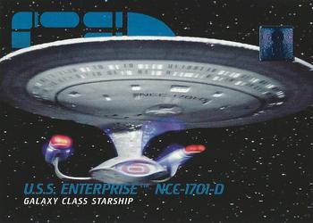 1995 SkyBox 30 Years of Star Trek Phase One #05 U.S.S. Enterprise NCC-1701-D Front