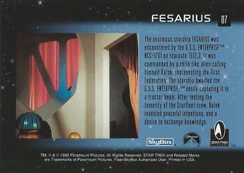 1995 SkyBox 30 Years of Star Trek Phase One #07 Fesarius Back
