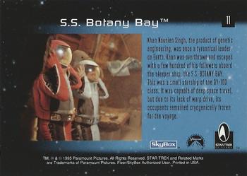 1995 SkyBox 30 Years of Star Trek Phase One #11 S.S. Botany Bay Back