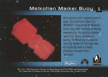 1995 SkyBox 30 Years of Star Trek Phase One #15 Melkotian Marker Buoy Back