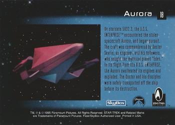 1995 SkyBox 30 Years of Star Trek Phase One #18 Aurora Back