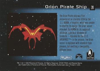 1995 SkyBox 30 Years of Star Trek Phase One #20 Orion Pirate Ship Back