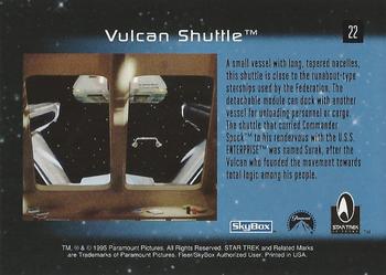 1995 SkyBox 30 Years of Star Trek Phase One #22 Vulcan Shuttle Back