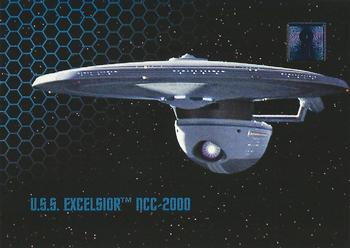 1995 SkyBox 30 Years of Star Trek Phase One #25 U.S.S. Excelsior NCC-2000 Front